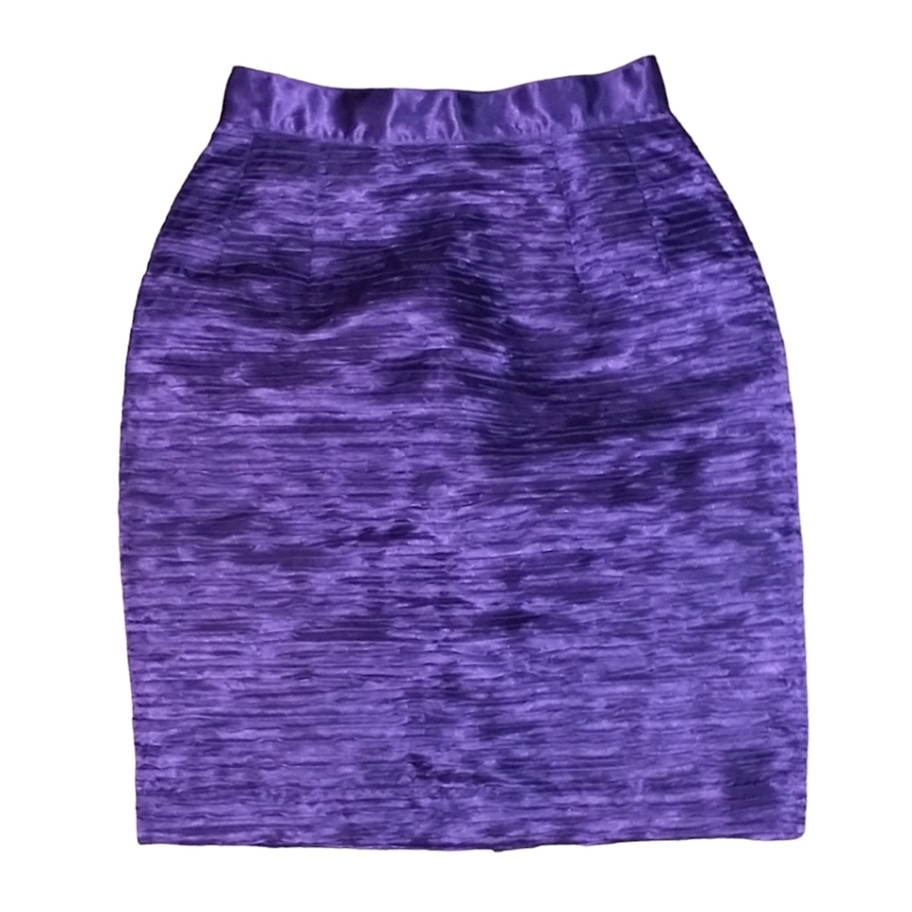 Vintage Della Spiga Gossamer Style Violet Size 6 Skirt Made In Canada